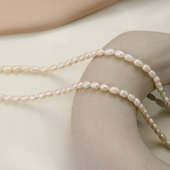NEW Pearl Necklace Chocker Freshwater Pearls Preppy Old Money Feminine Coquette - Picture 6 of 12